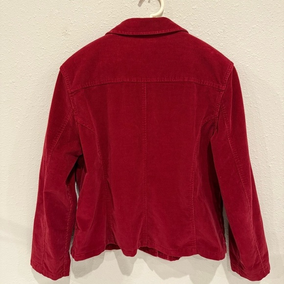 Christopher & Banks Corduroy Jacket Pockets Stretch Rust Women’s Size Large - Picture 5 of 14